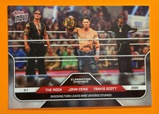 2025 Topps Now WWE - John Cena, The Rock, Travis Scott #27 Print Run 55211