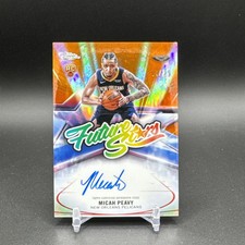 Micah Peavy 2025-26 Topps Chrome Future Stars Orange Refractor 04/25 RC Auto