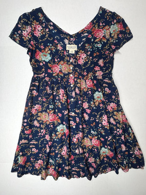 VTG 90s Denim & Supply Babydoll Dress Large Black Floral Grunge Cottagecore  EUC | eBay