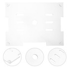 Transparent Acrylic Aquarium Lid - 7.8x5.9Inch Fish Tank Top Cover with Hole -