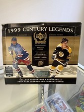 1999/00 UPPER DECK CENTURY LEGENDS NHL HOCKEY HOBBY BOX 24 PACKS HOF Autos 🔥🔥