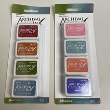 Ranger Wendy Vecchi Archival Ink Set, Kit 3 and 4, New