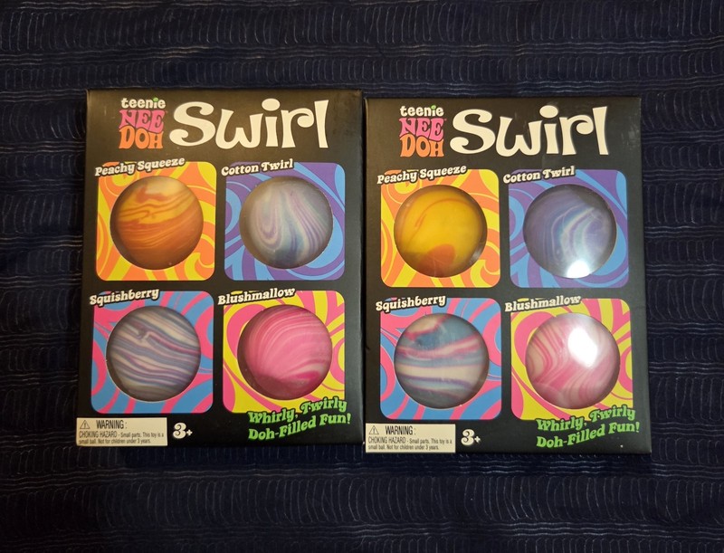 Set Of 2: Nee Doh Teenie Swirl 4 Pack NIP