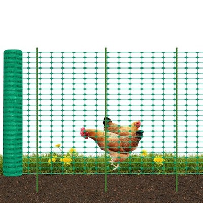 15-25M Begrenzungszaun 100cm Hoch Hühnerzaun Weidezaun Gartenzaun Mobiler 100g/㎡