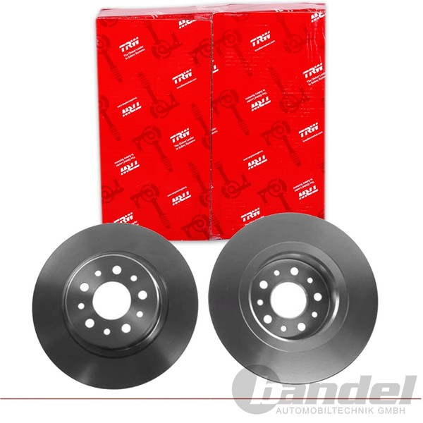 2X TRW Bremsscheiben 276Mm Voll Hinten Passend FÜR Alfa Romeo 147 156 GT |-image