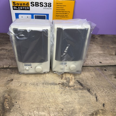 #ad Vintage Creative Labs Sound Blaster Speakers SBS38 Set $69.99