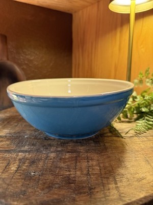 VINTAGE Molly Stone Designs Vitrified Ceramic Bowls Blue, Green