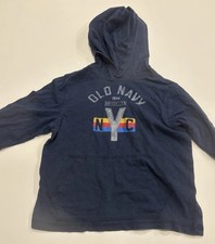 Old Navy Boys S 6/7 Blue Lightweight Hoodie Pullover Sweatshirt
