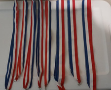 LOT OF 8 RED, WHITE, BLUE LANYARDS