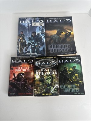 Halo Book Collection Paperback Xbox Series Sci Fi Military Novel