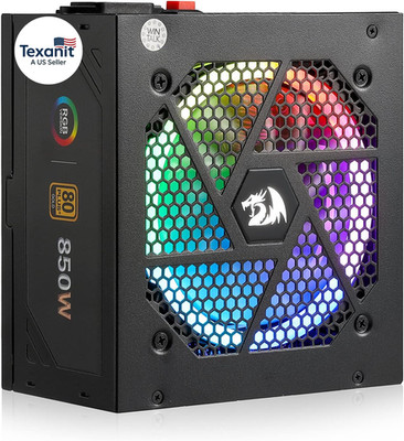 RGPS-850W 80+ Gold 850 Watt Power Supply W/Upgraded ATX 3.1 & Pcie 5.1 Fully Mod