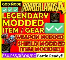 Borderlands 4✨WEAPONS & GEAR, ITEMS MODDED✴️ GODMODE ✅PC-PS-XBOX✨LEVEL MAX MOD