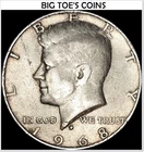 1968-D KENNEDY HALF DOLLAR 40 % SILVER, VERY NICE RARE  COIN, FAST SHIPPING