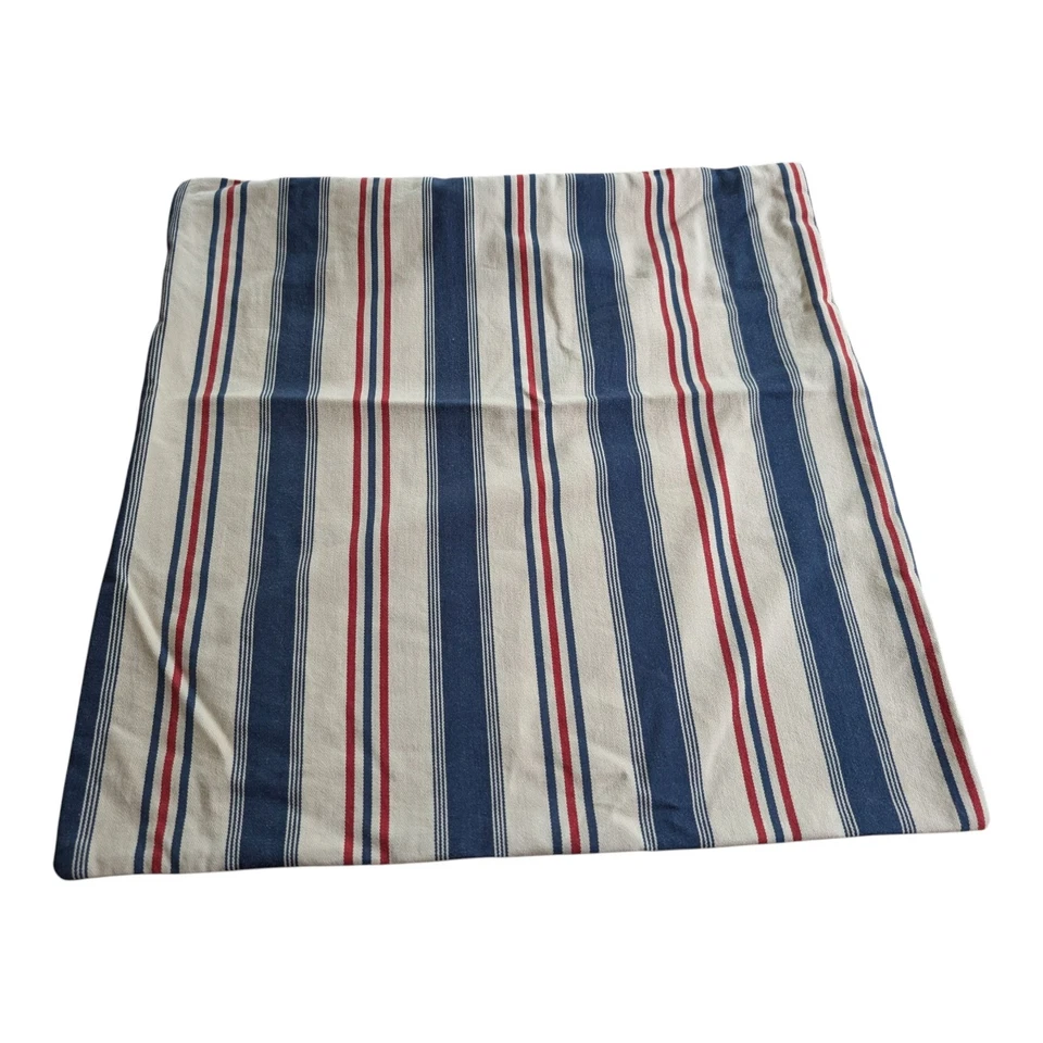 NUEVA Funda de Almohada Ralph Lauren Americana Rayas 20 X 20 Rara Preppy  Foto 3 de 4