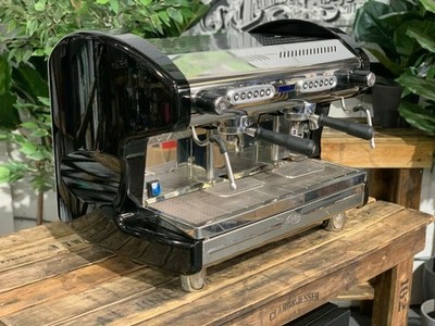 QUICK MILL PROFESSIONAL DE 2 GRUPPEN SCHWARZE ESPRESSOKAFFEEMASCHINE KOMMERZIELL