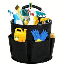 Cleaning Caddy with Handle,Cleaning Supplies 17L Foldable Storage Basket