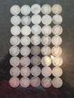 roll (40)  $10 Face Value - Barber Liberty Head Quarters  90% Silver mixed dates