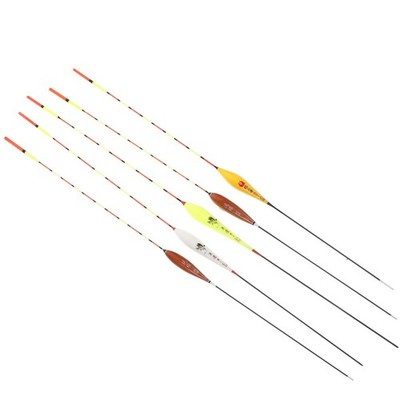  10 Stück Fishing Float Bobbers Angelrute Float Wood Vertikale Bojen Tackle