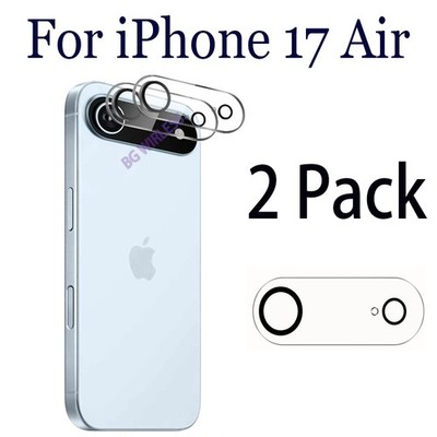 For iPhone 17 Air Only Clear Camera Lens Protector Tempered Glass,Case Friendly
