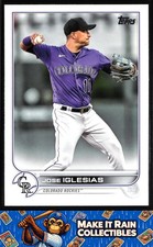 Jose Iglesias 2022 Topps Update #US189 Colorado Rockies Baseball