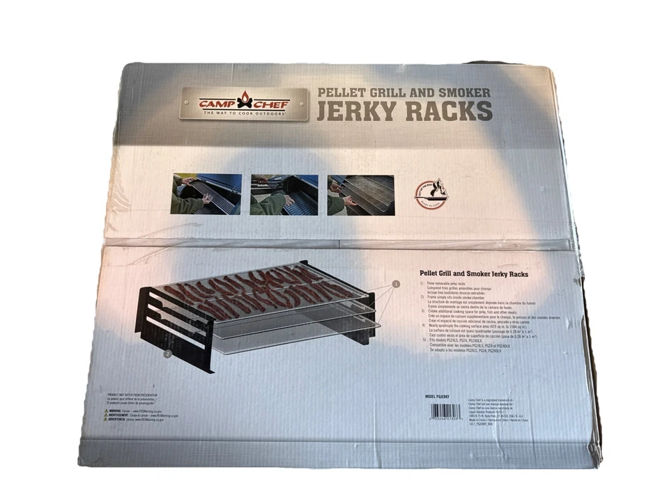 Parrilla de pellets Camp Chef cecina - Se adapta a parrilla de pellets de 24" - 3 estantes Foto 3 de 4