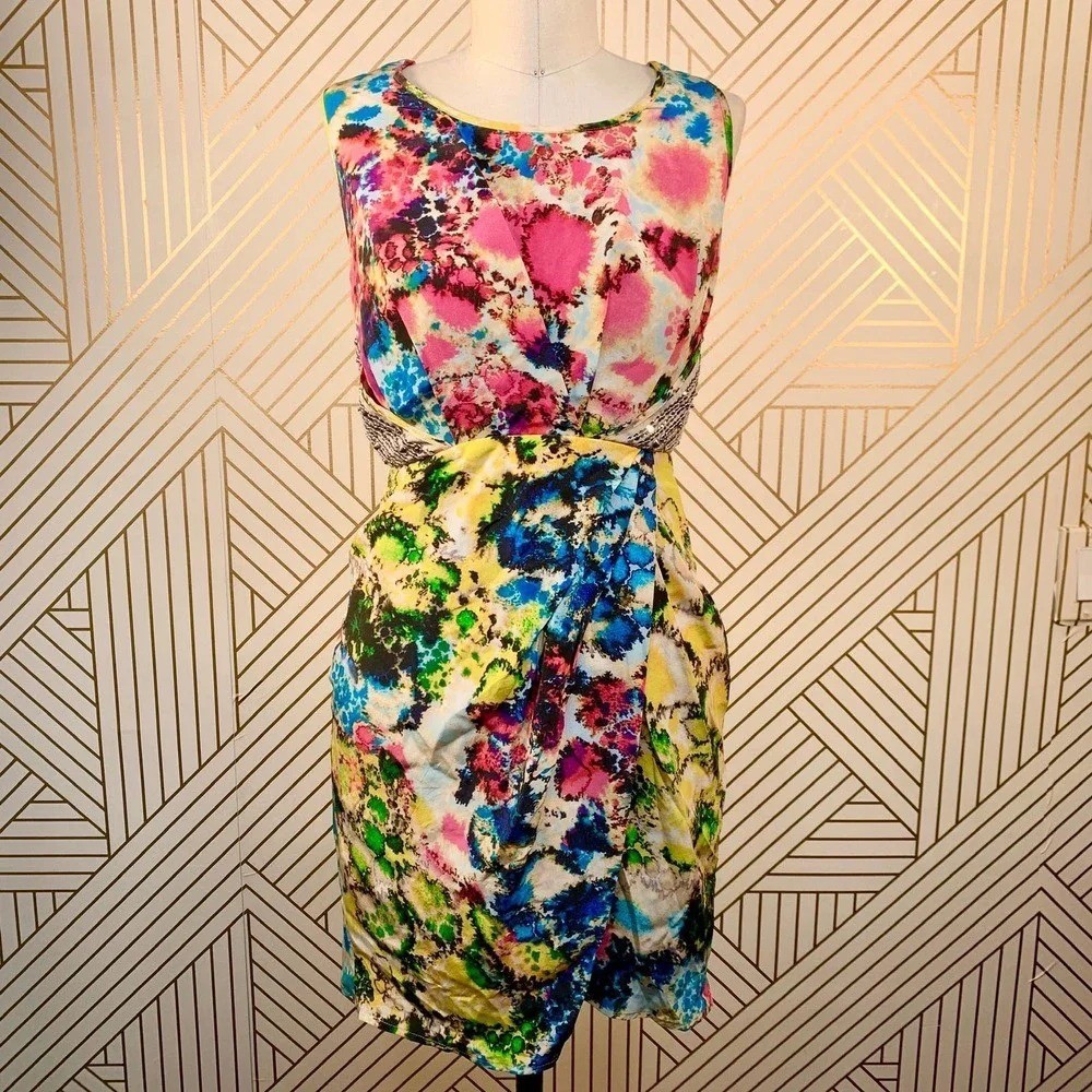 Sachin & Babi Providence Silk Embellished Dress