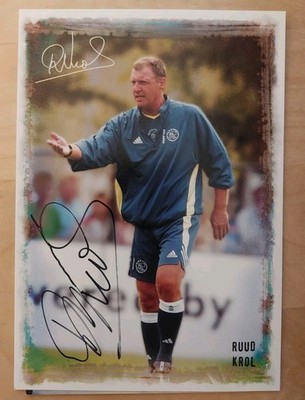 Ruud Krol Ajax Amsterdam Legende Autogrammkarte orig.sign  Niederlande WM 74