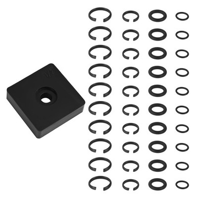 41pcs 3/8 & 1/2 Inch Impact Retaining Ring Clip Friction Rings with black 