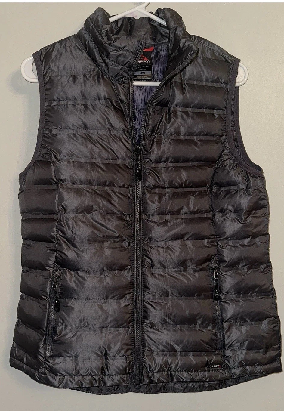 Gerry Men's Black Quilted Layering Lightweight Puffer Vest Gorpcore Full Zip S