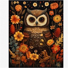 Mystic Fungi: Enchanting DIY Paint by Numbers Kit for Beginners - Mushroom Fores