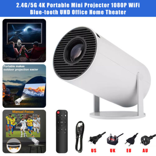 1080P 4K Portable Mini Projector 10000 Lumen WiFi Blue-tooth UHD Home Theater. - Picture 3 of 20