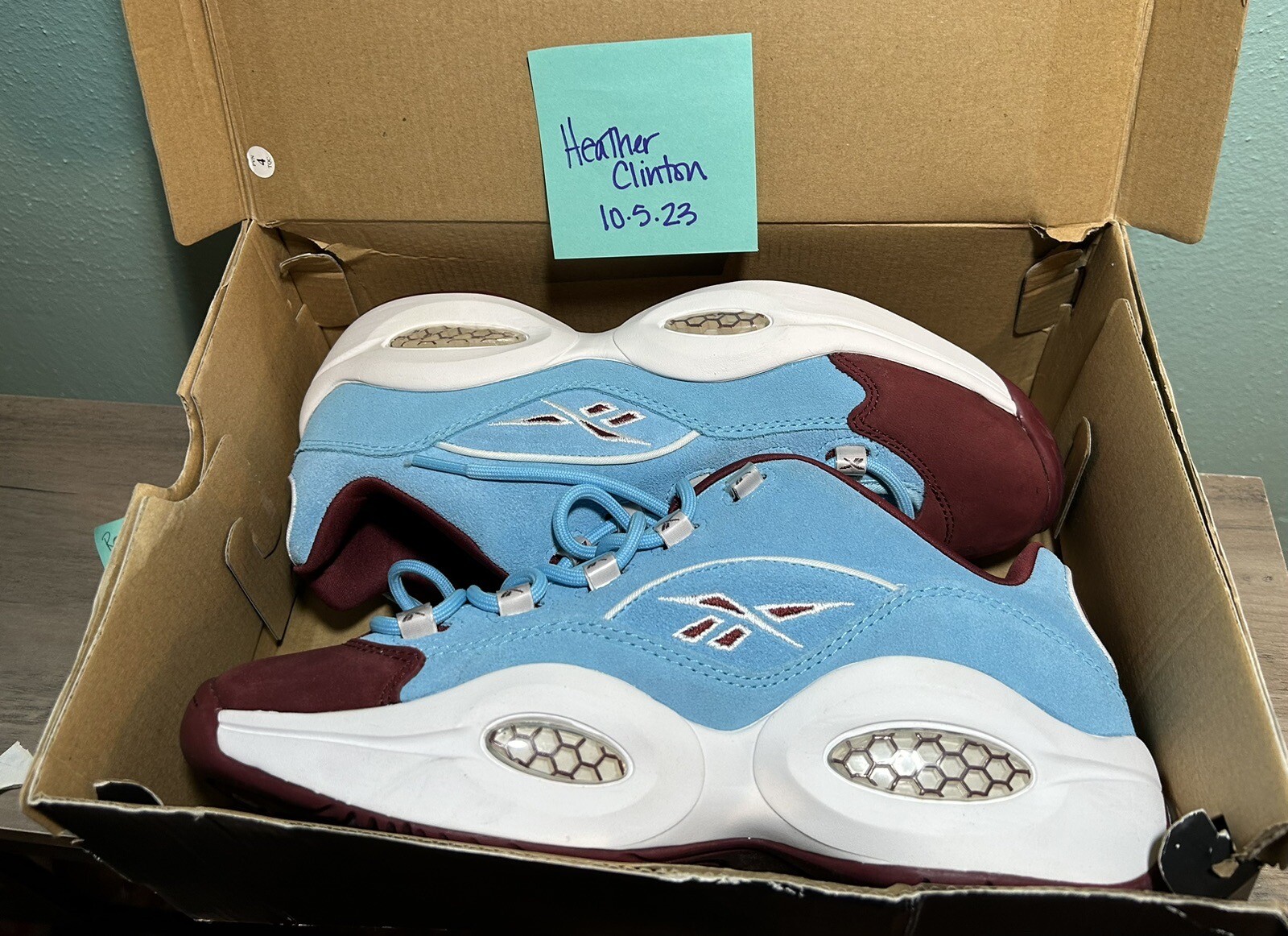 Reebok Allen Iverson Question Low Basketball Shoe Siz… Gem