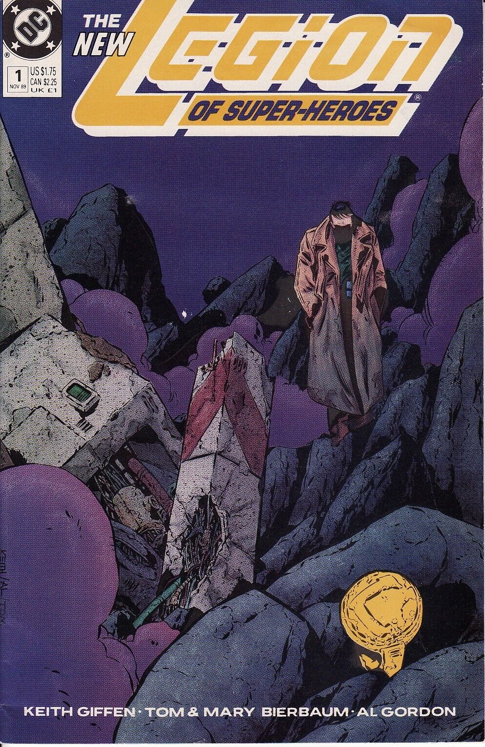 LEGION OF SUPER-HEROES VOL 4 #1 NOV 1989 KEITH GIFFEN AL GORDON ART DC COMICS