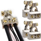 4/2/1 x Car Battery Terminal Clamp Post 1/0 2 4 8 GA AWG Gauge Positive Negative