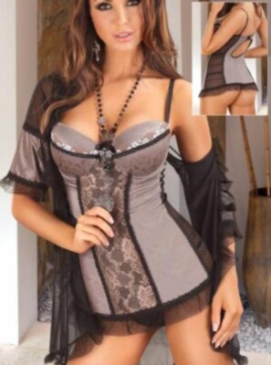 Minikleid Dessous Push Up Büste  LUPOLINIE  80B  85B   1181