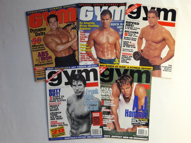 GYM MAGAZINE 5 ISSUES - 1999 THRU 2000