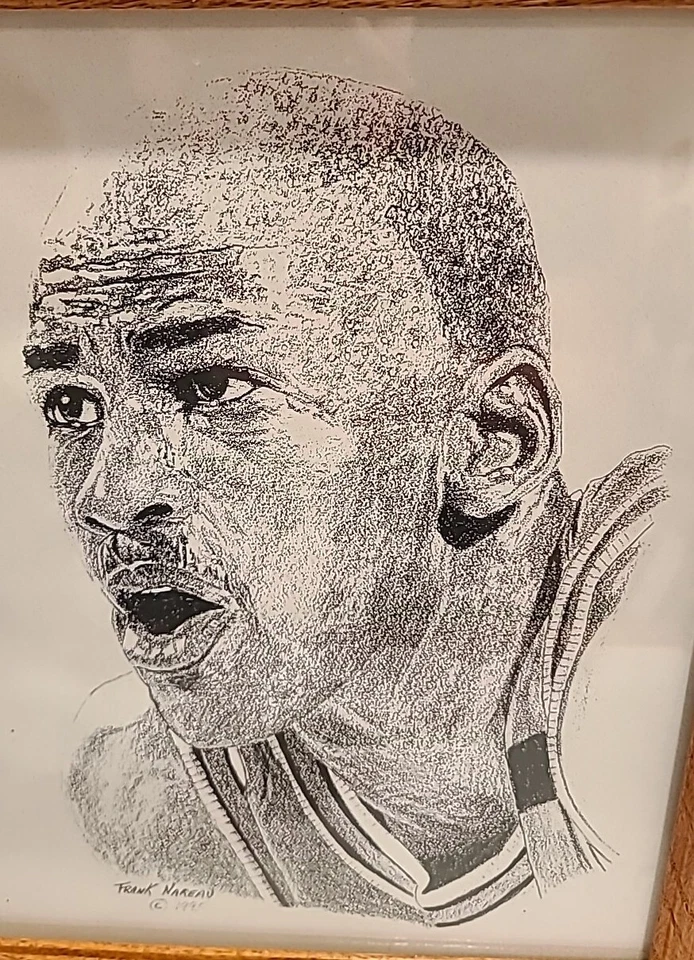 Impresión a lápiz Michael Jordan 1995 de Frank Nareau Foto 2 de 4