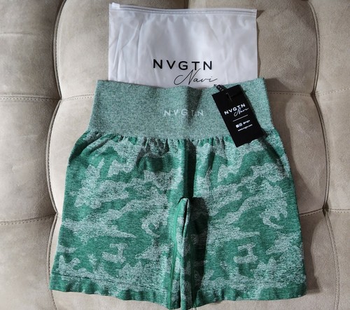 NVGTN Green Camo Seamless Shorts. Size 