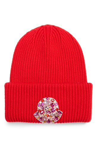 MONCLER Virgin Wool Beanie - Red | eBay