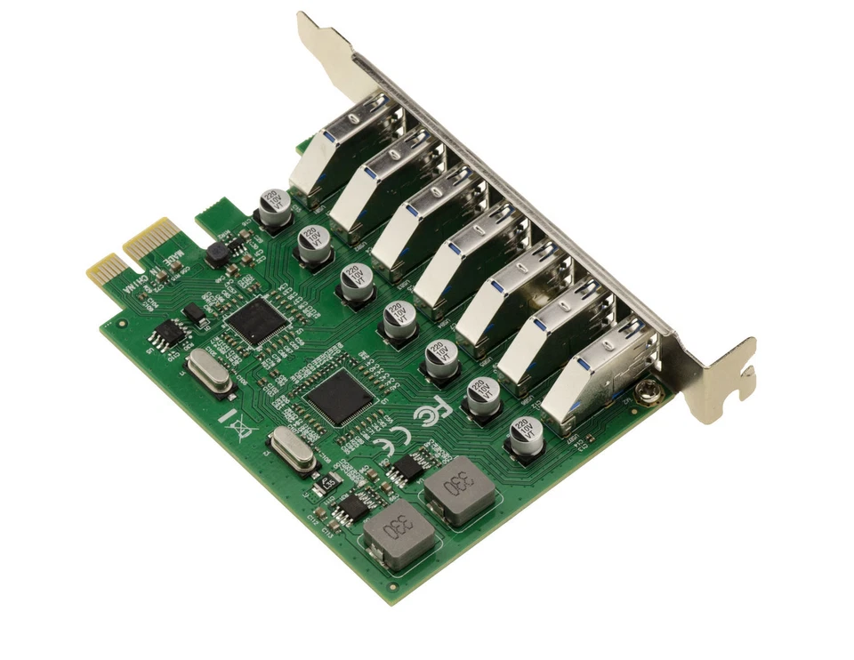 PCI Express PCIe USB 3.0 7 Ports 5G Powered NEC - Image 3 of 4