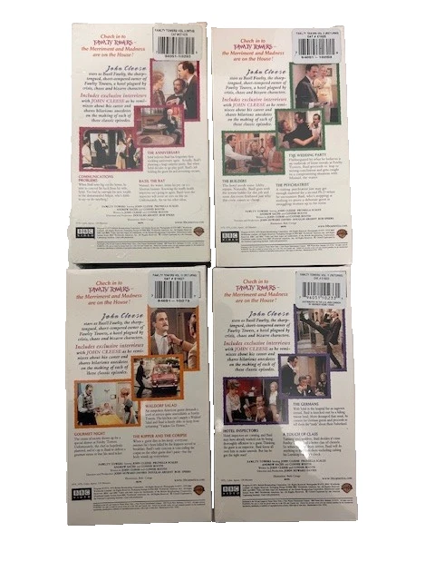 Fawlty Towers - The Complete Box Set of 4-VHS Tape Box Set  - New - Image 4 of 4