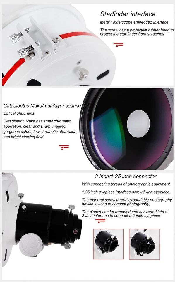 NEW Maxvision 152/1900mm Maksutov-Cassegrain telescope Planetary observation - Image 4 of 4