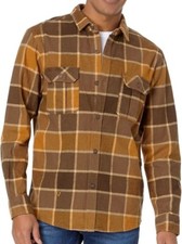 VISSLA CREATORS INNOVATORS ECO Men's L/S Flannel Shirt - DKE - Large - NWT