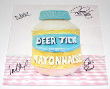 DEER TICK BAND SIGNED AUTHENTIC 'MAYONNAISE' VINYL RECORD ALBUM LP w/COA X4 