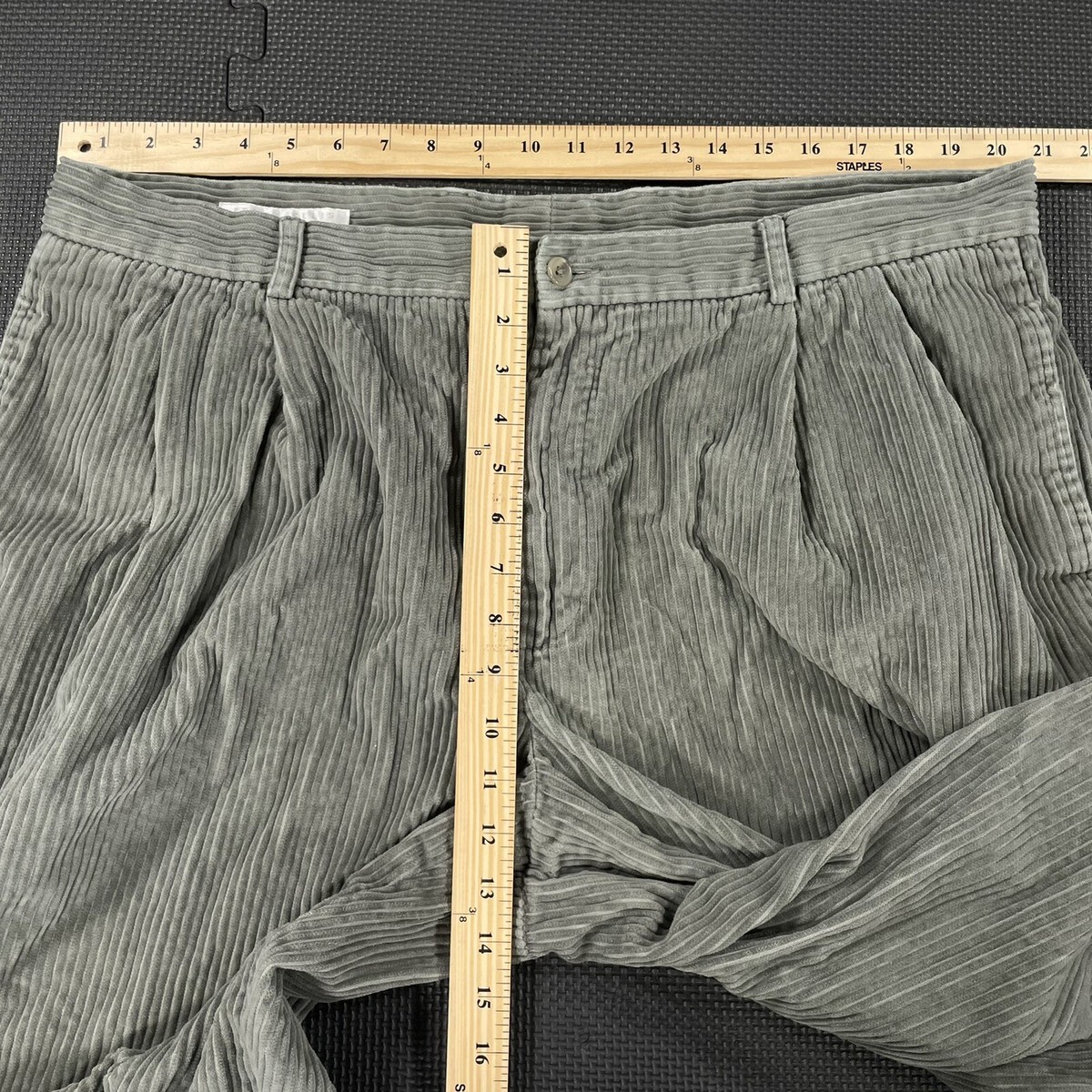 Vintage 90s Perry Ellis Corduroy Pants 41x29 Chino Gray Vintage 90s Perry Ellis Corduroy Pants 41x29 Chino Gray
