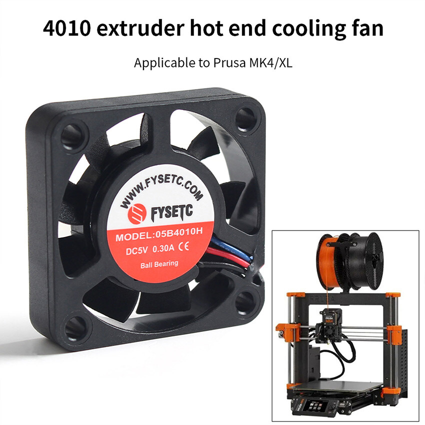 For Prusa MK4/XL 4010 Extruder Hot End Cooling Fan Cooler 3D Printer Accessory