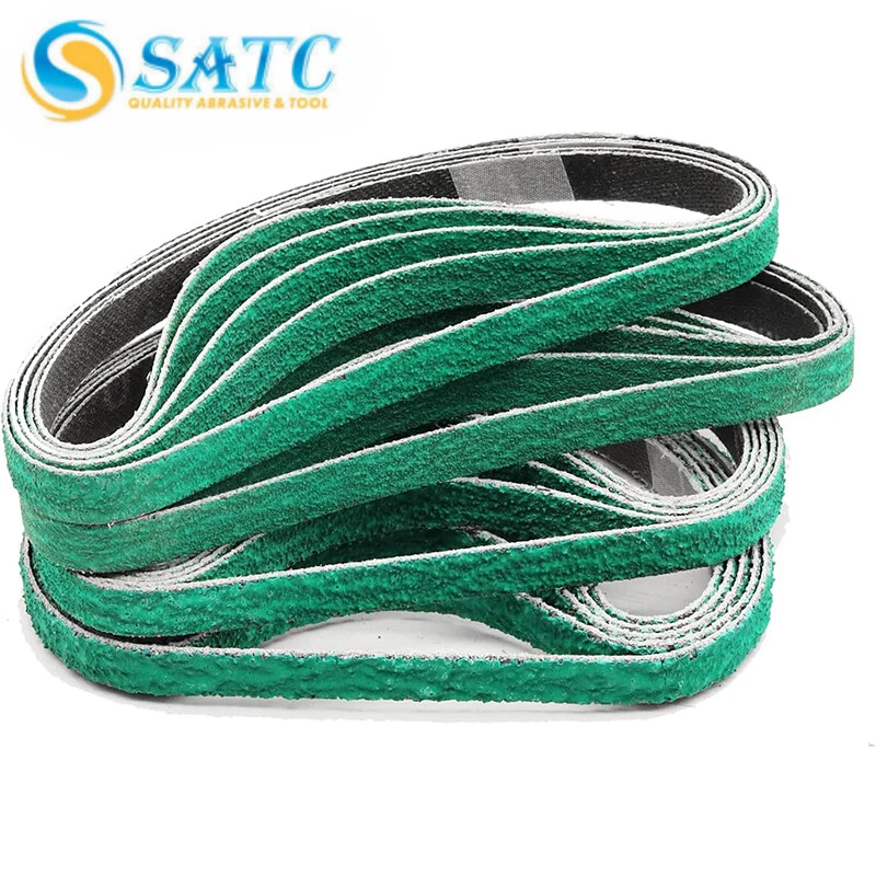 SATC 1/2 Inch x 18 Inch Zirconia Sanding Belts for File Sander, 10-Pack 80 Grit - Image 2 of 4