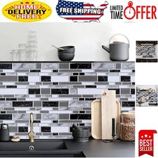 Waterproof Peel and Stick Mosaic Tile Wallpaper for Elegant Kitchens Bathrooms