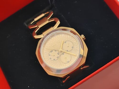 HUGO 1540150 Damen Armbanduhr goldfarben Glieder. HUGO Gehäusebreite 38mm - Bild 21 von 24