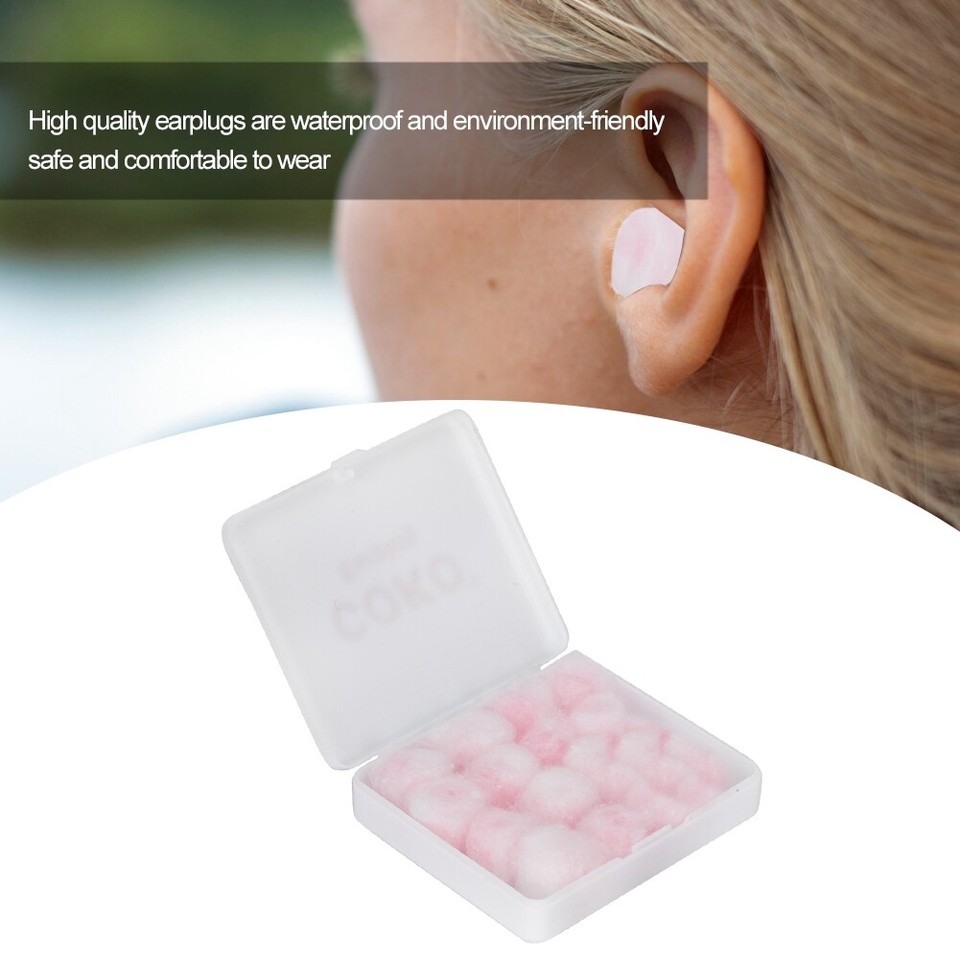 Ear Plugs Wax + Cotton Wool Ear Plugs Silicone Earplugs Waterproof eBay